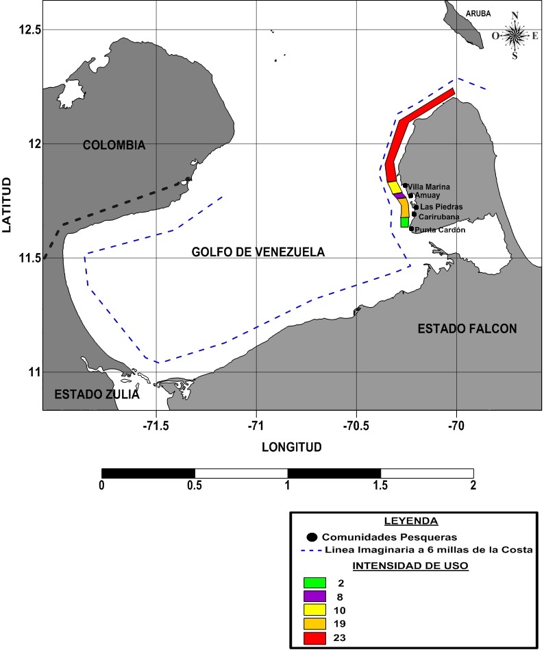 Zonas de faenas de pesca